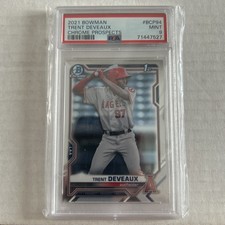 2021 Bowman Chrome Prospects - Trent Deveaux #BCP94 (RC) Angels - PSA 9