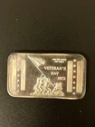 Vintage Rare 1 Oz Silver Art Bar. Veterans Day 1973.