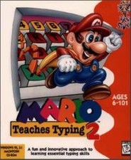 Mario Teaches Typing 2 PC CD super mario bros characters learning type keyboard