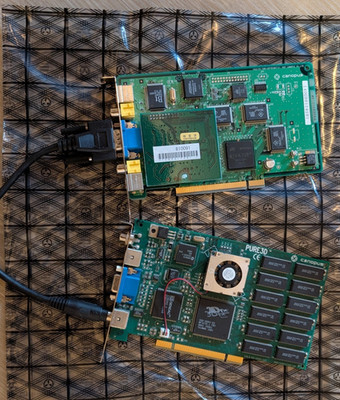 Canopus Pure3D Voodoo 6MB 3dfx Card + Canopus Total3D Riva 128 4MB PCI Card