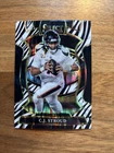Panini 2025 Select C.J. Stroud #34 Texans Zebra Prizm Concourse Football Card
