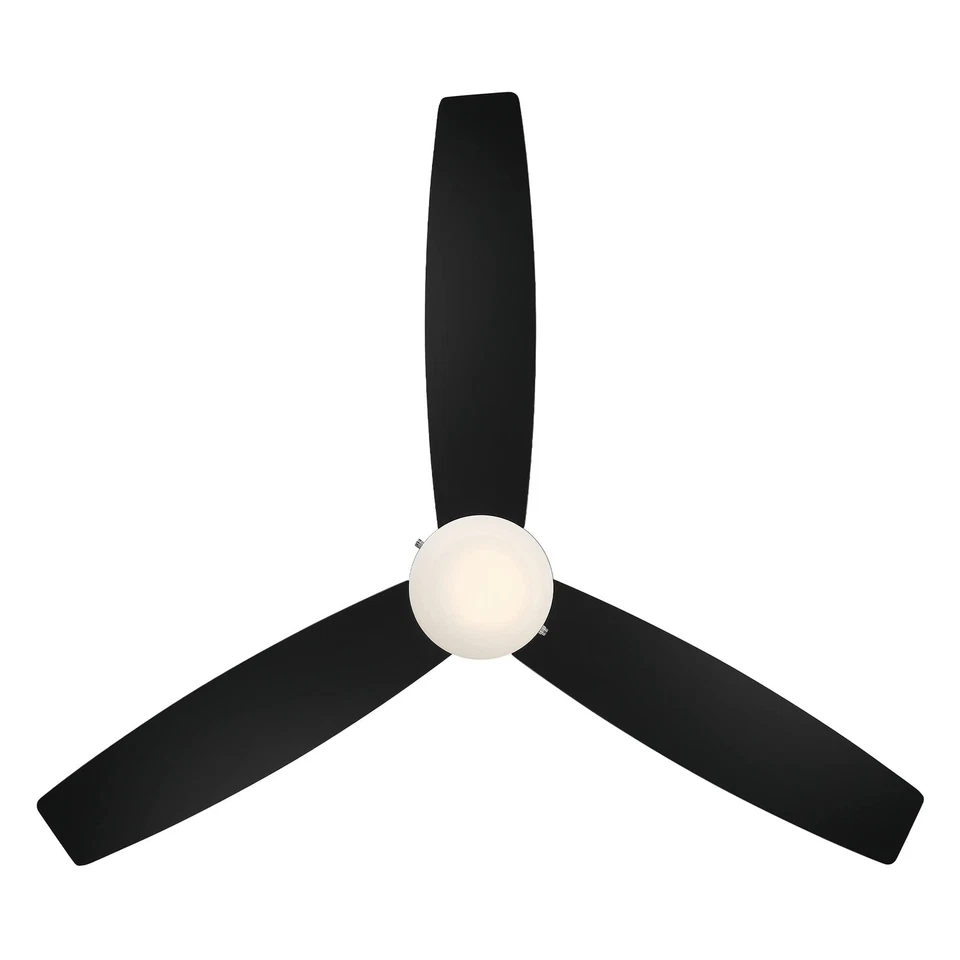 WAC Atlantis Indoor and Outdoor 3-Blade Pull Chain Ceiling Fan 52in Matte Bla... - Image 4 of 4
