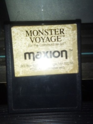 C64 Monster Voyage Commodore 64 Cartridge Only. Tested. Great Classic RARE Cart!