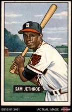 1951 Bowman #242 Sam Jethroe Braves 5 - EX