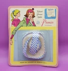 1960s PREMIER Barbie Clone - SUN HAT with BLUE TIES - New, NRFP
