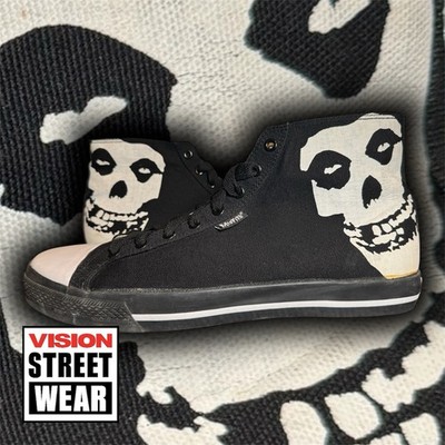 Vision Street Wear x Misfits Fiend Skull Sneakers Men s US 13 Rare Punk Skate