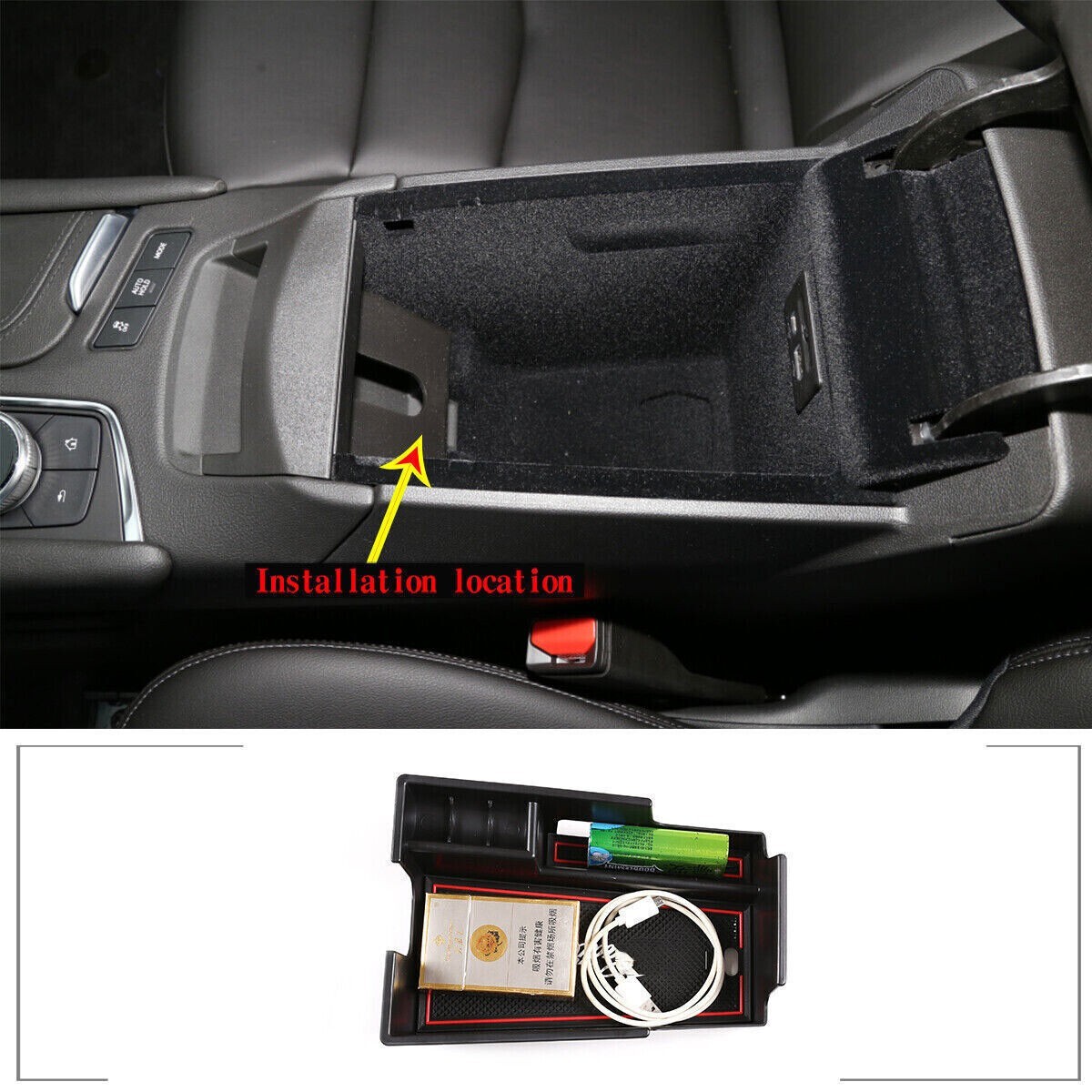 For Cadillac XT5 XT6 20-22 Center Armrest Multi Function Storage