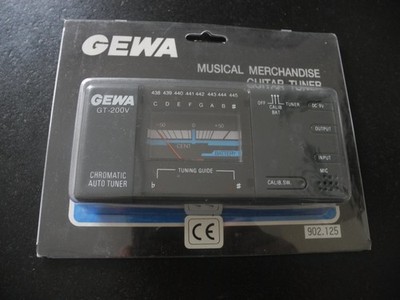 GEWA GT-200V Musical Merchandise Guitar Tuner Chromatic Auto Tuner Neu und OVP