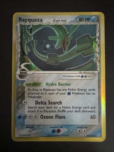 Rayquaza - (Delta Species) 16/110 Holon Phantoms Holo EXCELLENT CONDITION