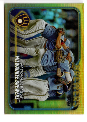 Milwaukee Brewers Gold Foil Team Card 2024 Topps Series 2 #533