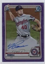 2020 Bowman Draft Chrome Picks Purple Refractor 109/250 Holden Powell Auto w5b