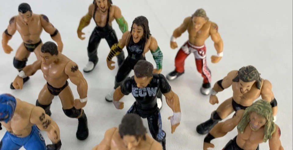 Lote de mini figuras de acción WWE Micro Aggression 2" (12+) Jakks Pacific 2006 Foto 2 de 4