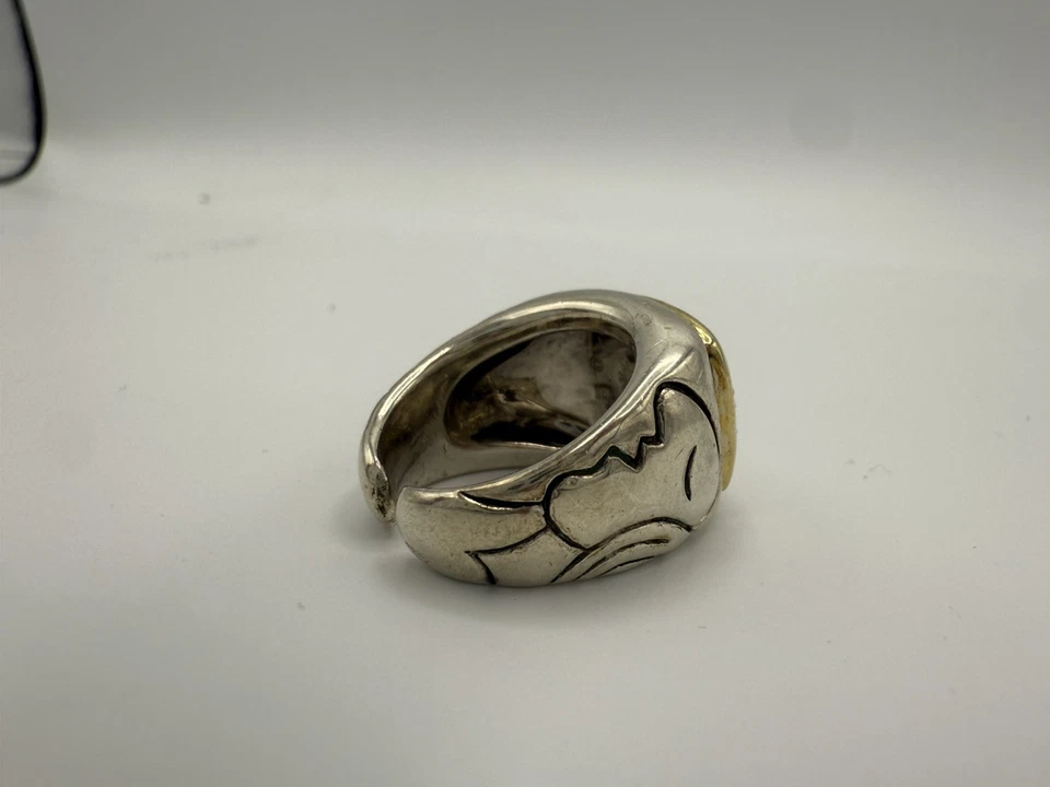 Vintage Eric Grossbardt Picasso Ring Size 8 - Image 4 of 4