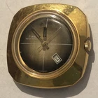 Rare Vintage 1977 Timex UFO Style Men's Watch Head - Crosshair/Date Dial Non Run