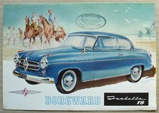 Borgward Isabella Ts Car Sales Brochure C1955 Borgward Isabella Ts Car Sales Brochure C1955