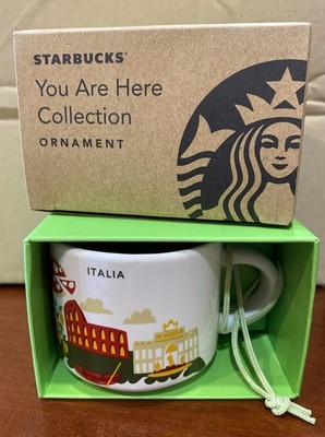 Starbucks You Are Here Series Ornament 2 Oz Mugs Espresso Italy Italia