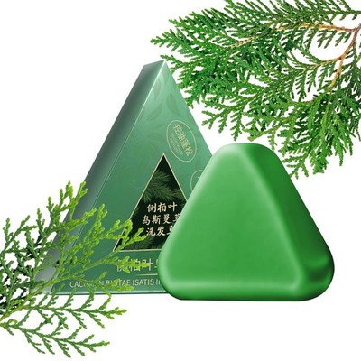Nature Triangle Hair Growth Bar Shampoo Deep Cleansing Nourishing Soap Haircare