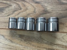Snap-On 5 Piece Socket Lot - FS Series 3/8" Drive  6PT,  1/2" to 3/4" USA