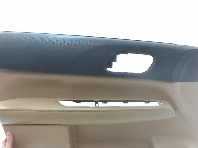 Subaru Forester LL 2003 2004 2005 Bean panel de moldura de puerta delantera izquierda cuero beige Foto 2 de 4