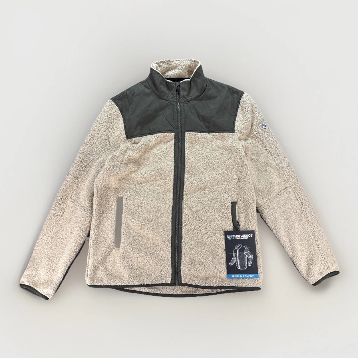 Kuhl Konfluence Fleece Jacket Size XL. Men's. Oatmeal/fir. New W/tags! NWT
