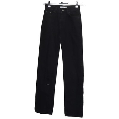 Pull & Bear, Jeans, Größe: 32, Schwarz, Baumwolle, Einfarbig, Denim, Damen #XhO