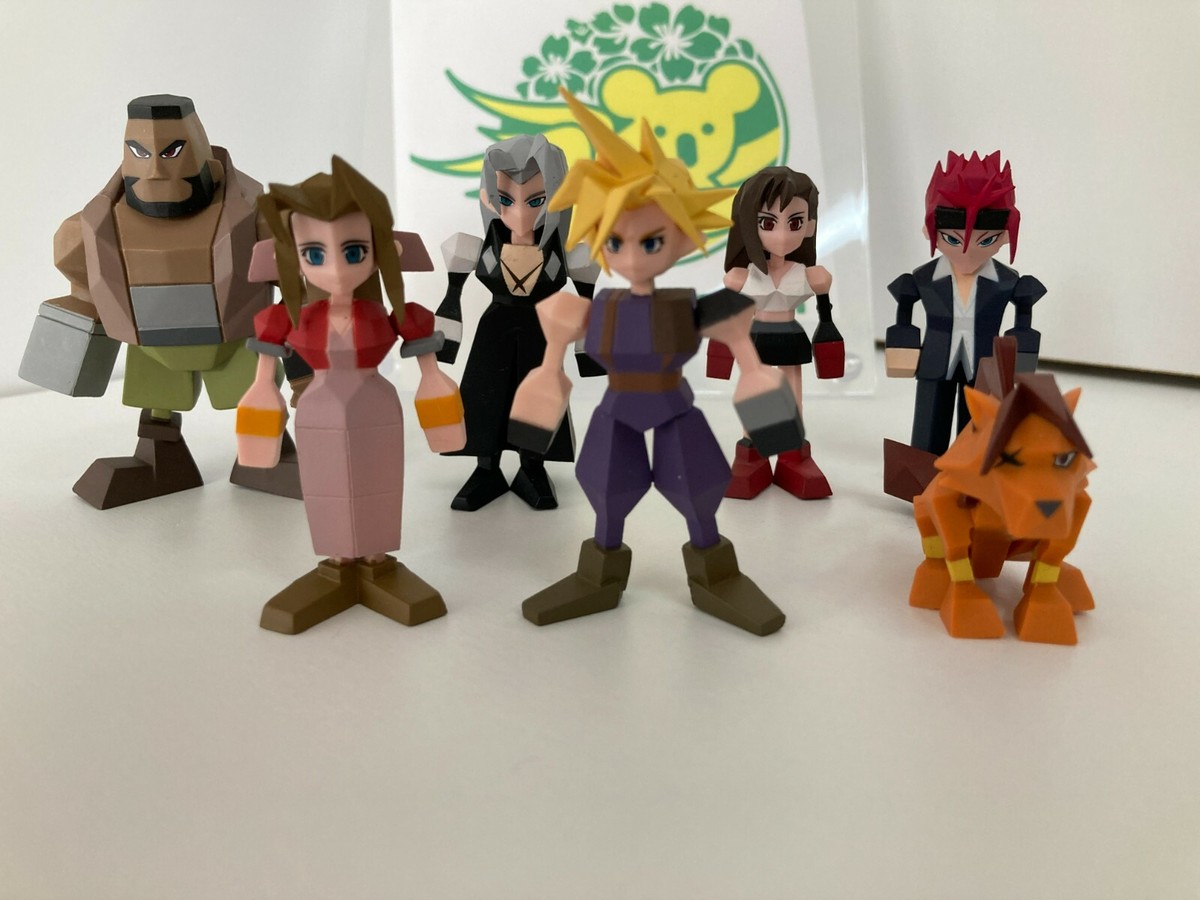 Lot De 7 Figurines Final Fantasy VII Remake - Kuji Square Enix - Personnages Cloud, Tifa - PVC, Japon, Neuves Sous Boîte