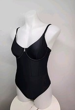 NWT Cupshe Womens One Piece Swimsuit Size Xs Black Underwire Top Slim  Sculpt
