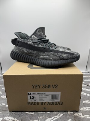 ID4811 adidas Yeezy Boost 350 V2 MX Dark Salt Grey Black Marble Men's Size 10.5