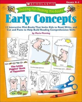 Reading-for-Meaning Mini-Books: Early Concepts: 12 Interactive Mini-Books - GOOD