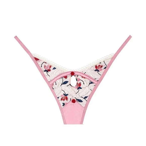 For Love And Lemons Festival Rosa Tanga Panty Marfil S NUEVO Foto 4 de 4