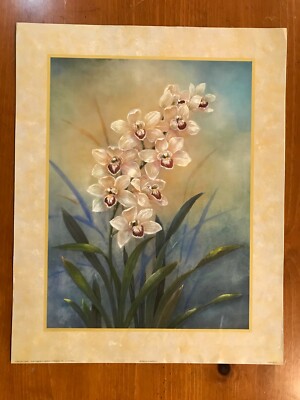 Lily Y. Chang: ORCHID MASTERPIECE I Realism - Original Art Poster 16x20