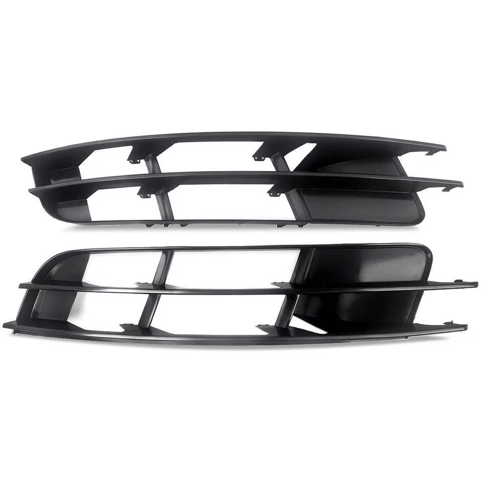Pair Fit For 2007-2009 Audi Q7 Front Lower Bumper Grille Fog Light Grill Cover Foto 3 de 4