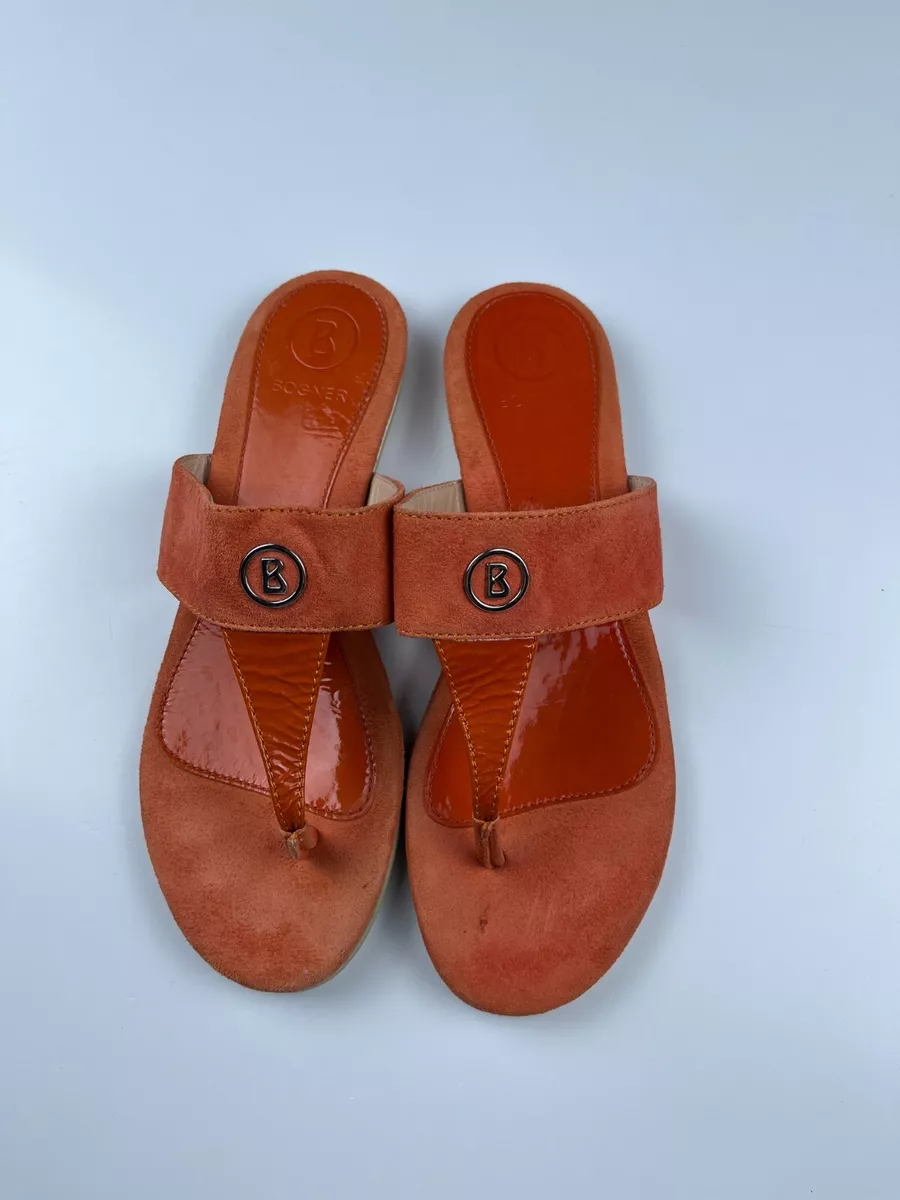 Suede flip flops womens sale