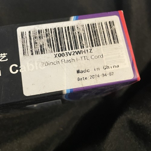 Meyin EC-961 1.8M Flashgun Cable for Canon Cameras BRAND NEW AND FACTORY SEALED - 第 4/7 張圖片