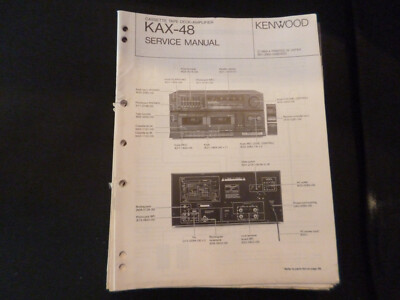 Original Service Manual Schaltplan Kenwood  KAX-48