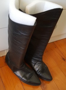 flat black boots australia