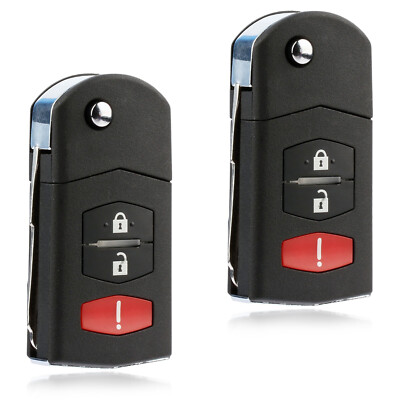 2 For 2007 2008 2009 2010 2011 2012 Mazda CX-7 Keyless Flip Remote Key Fob