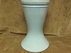 Vintage 1930's Art Pottery Funeral/Carnation Vase in Turquoise Blue Glaze AS IS