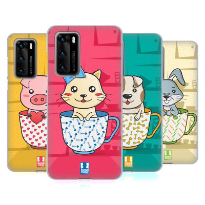 HEAD CASE DESIGNS TEACUP PETS SOFT GEL CASE FOR HUAWEI PHONES 4