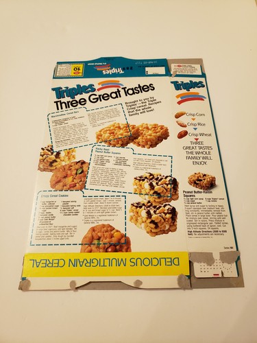 1993 TRIPLES CEREAL GENERAL MILLS BOX-- SEINFELD THE FIRE ELAINE--- SCHWINDELERREGEND AUF! - Bild 3 von 4