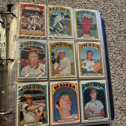 1972 Topps Baseball Lot (450) In Binder Loaded HOF, Errors, Variations - Picture 2 of 14