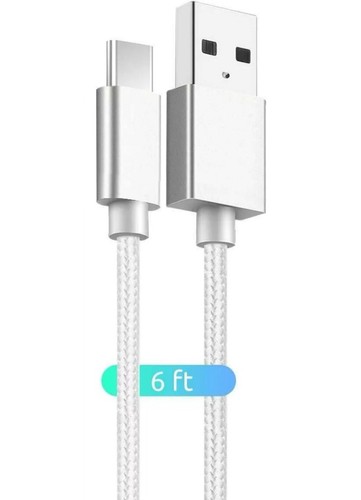 3-Pack Nylon Braided USB Type-C Cable (3-6-10)ft Fast Charger For Samsung Galaxy - Picture 4 of 7