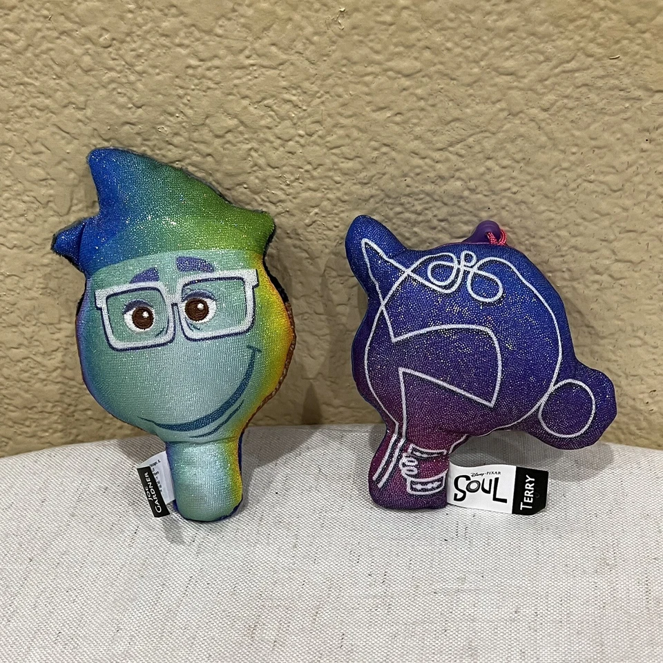 Disney Plush McQueen Joe Soul Jack Incredibles Dory Nemo & Joy Keychain LOT - Image 3 of 4