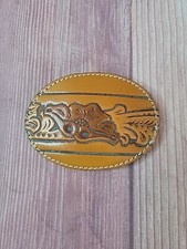 Leather Covered Belt Buckle