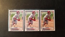 Alex Bohm Rookie 2021 Bowman 3 card Lot (3) Philadelphia Phillies RC #2
