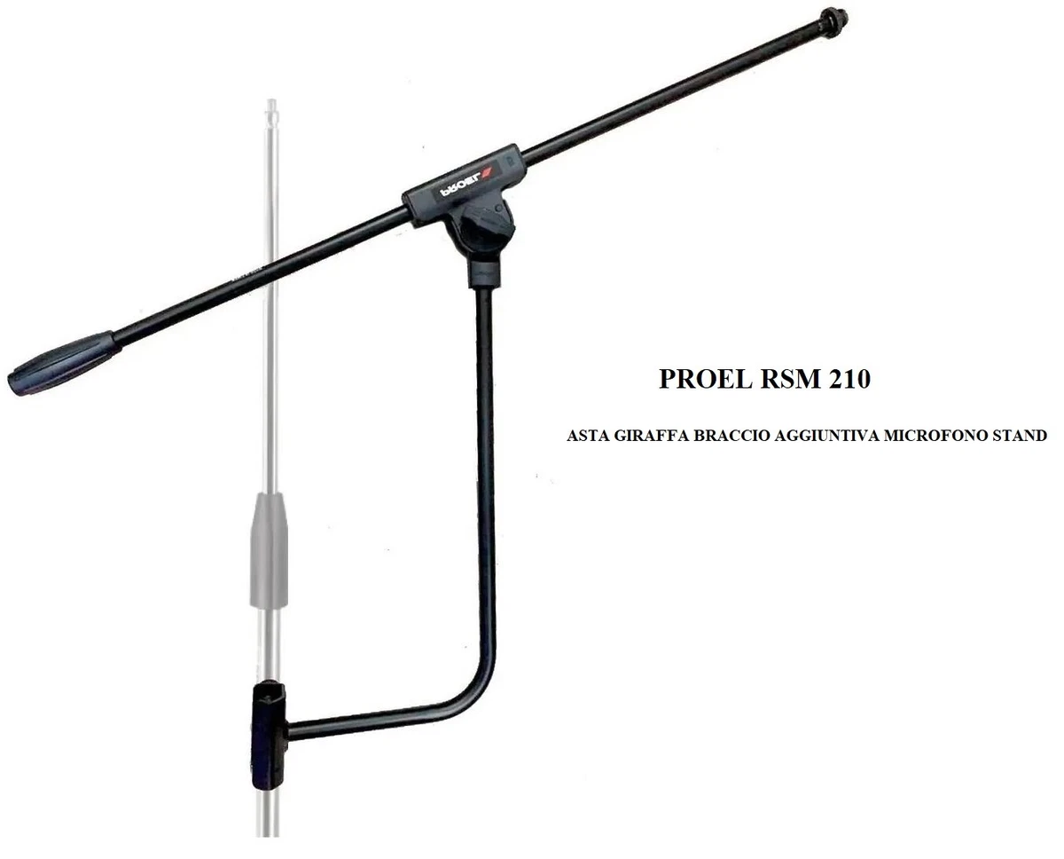 Supporto Microfono Rotante Da 55 Cm Con Braccio, Clip E Attacco Per Telefono – Per Treppiede E Live Streaming