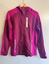 Smartwool W's Full Zip Intraknit Hooded Merino Wool Jacket Magenta Berry Large