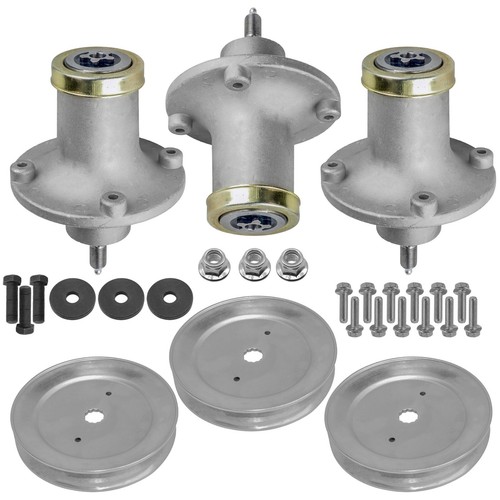 Husqvarna Deck Spindle Pulley Caltric Spindle &amp; Pulley Assembly For Husqvarna Dixon 48" &amp; 52" Mowers - Replacement Part Lawn Mower Spindle Pulley