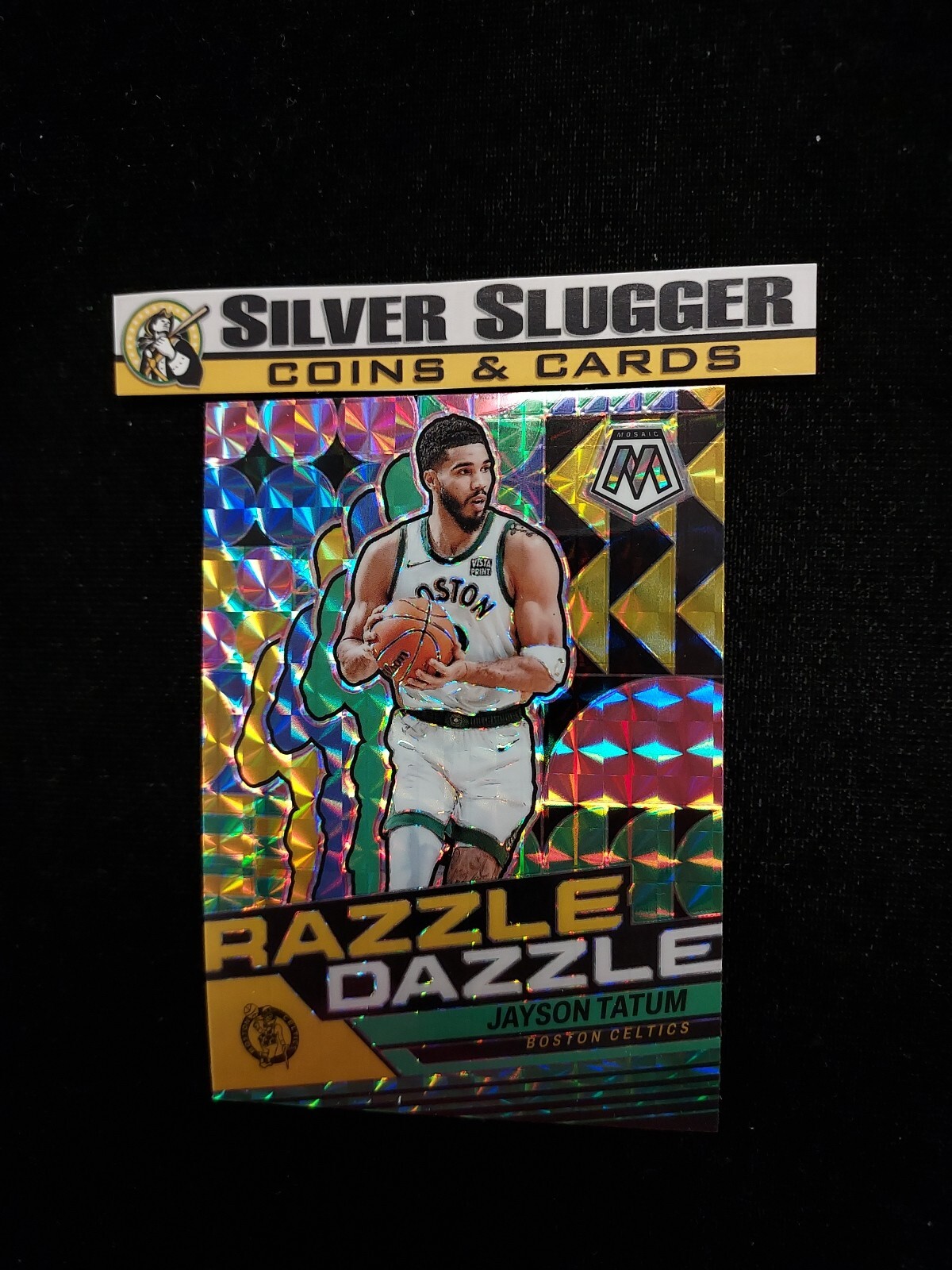 2023-24 Jayson Tatum Panini Mosaic Razzle Dazzle #4 Boston Celtics Case Hit SP