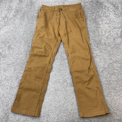 [g] George Slim Straight Chino Pants Men's Size 29X30 Brown Flat